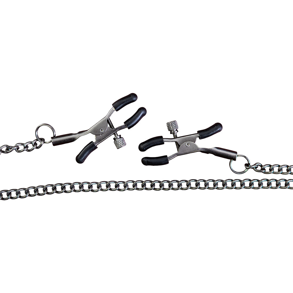 Creative Conceptions - SEI MIO Nip and Tug Adjustable Nipple Clamp Chain - Bondage & Fetish Toys