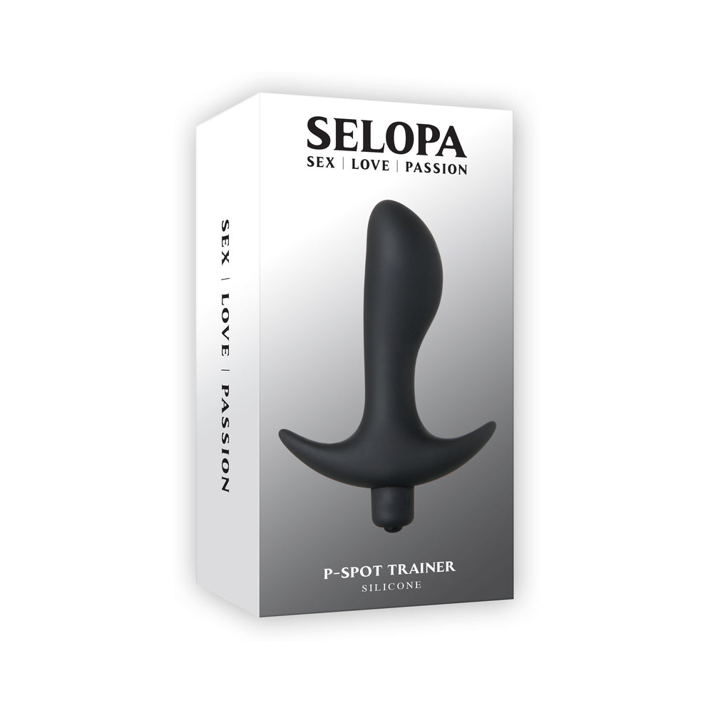 Selopa - Selopa P-Spot Trainer Battery Operated Prostate Vibe Silicone Black - Anal Toys & Stimulators - Silicone