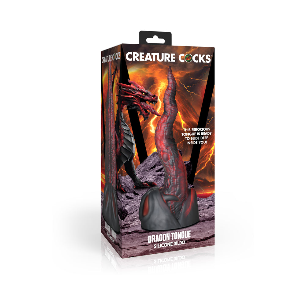 XR Brands - Creature Cocks Dragon Tongue Silicone Dildo - Dildos - Silicone