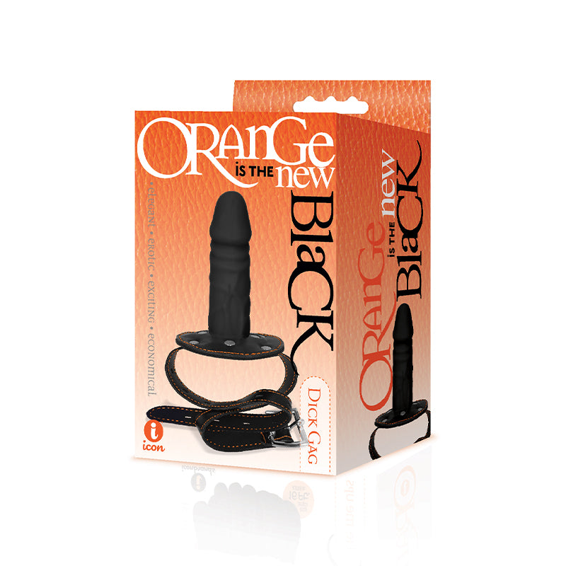 Icon Brands - The 9''s Orange Is The New Black Dick Gag - Bondage & Fetish Toys - Silicone