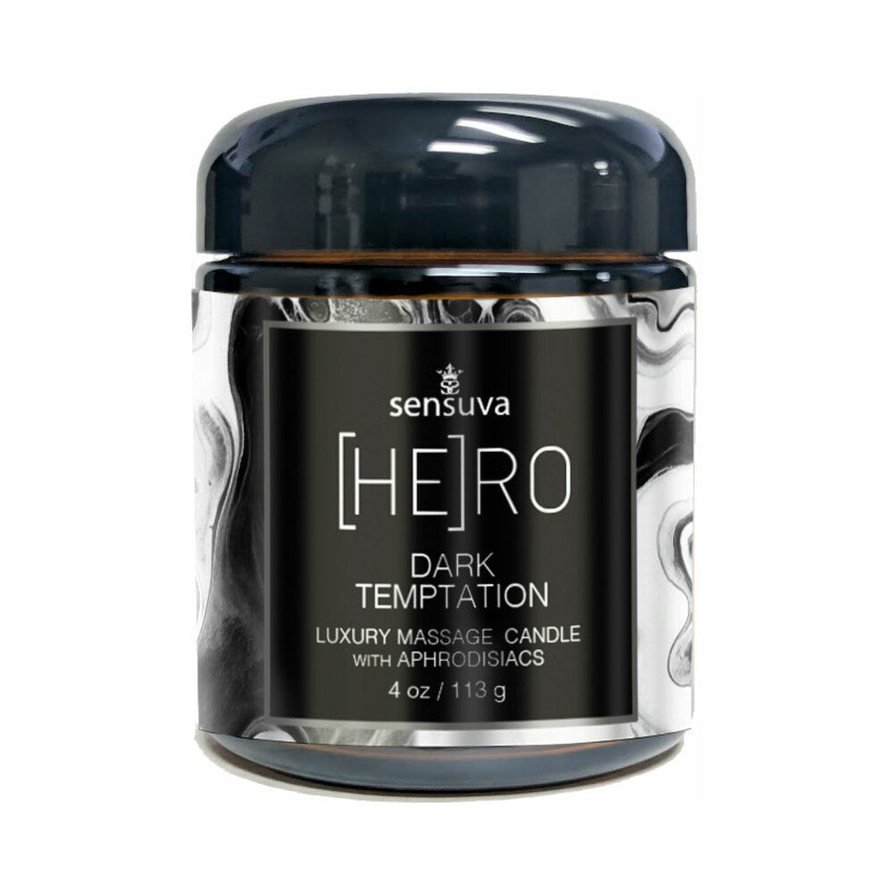 Sensuva - Sensuva Hero Dark Temptation Luxury Massage Candle 4 oz. - General - Wax