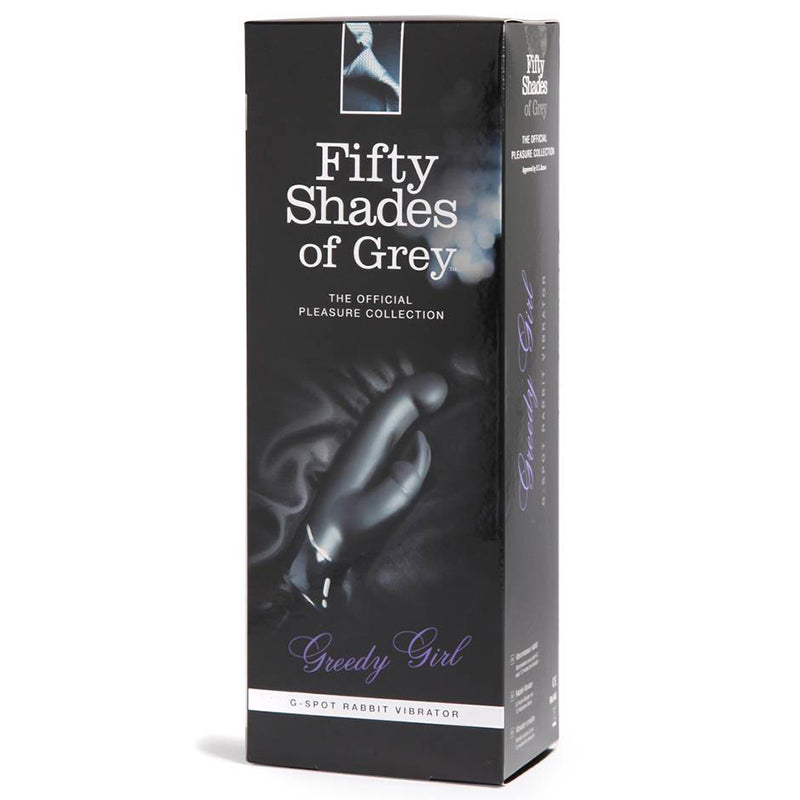 Fifty Shades of Grey - Fifty Shades of Grey Greedy Girl Rechargeable Silicone G-Spot Rabbit Vibrator Black - Vibrators - Silicone