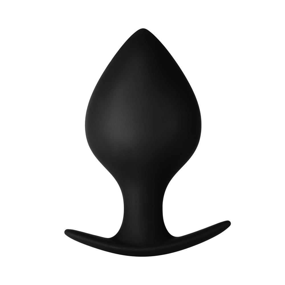 Forto - Forto F-60 Spade Silicone Anal Plug Medium Black - Anal Toys & Stimulators - Silicone