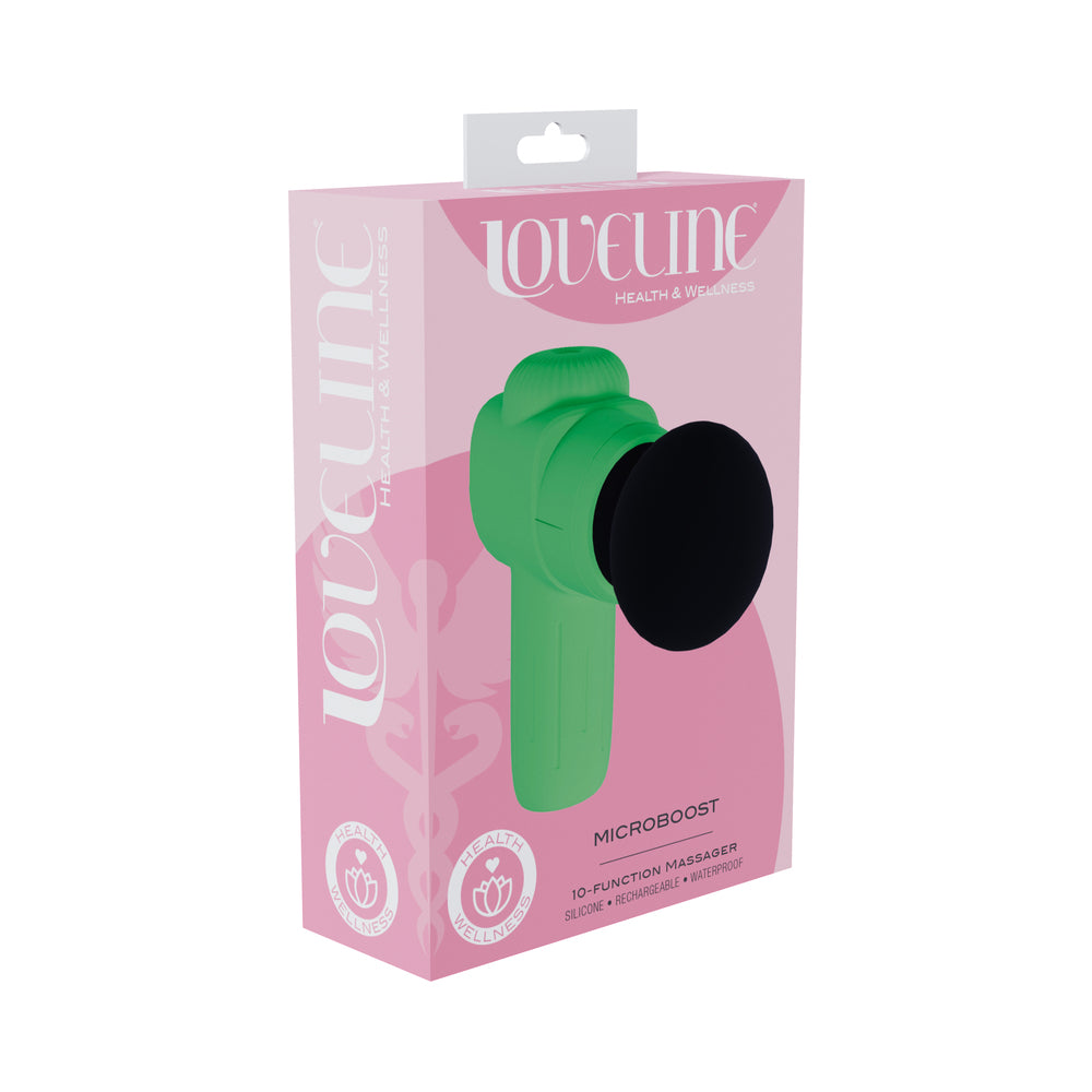 Shots - LoveLine MicroBoost Massager Silicone Green - Lubricants, Creams & Glides - Silicone