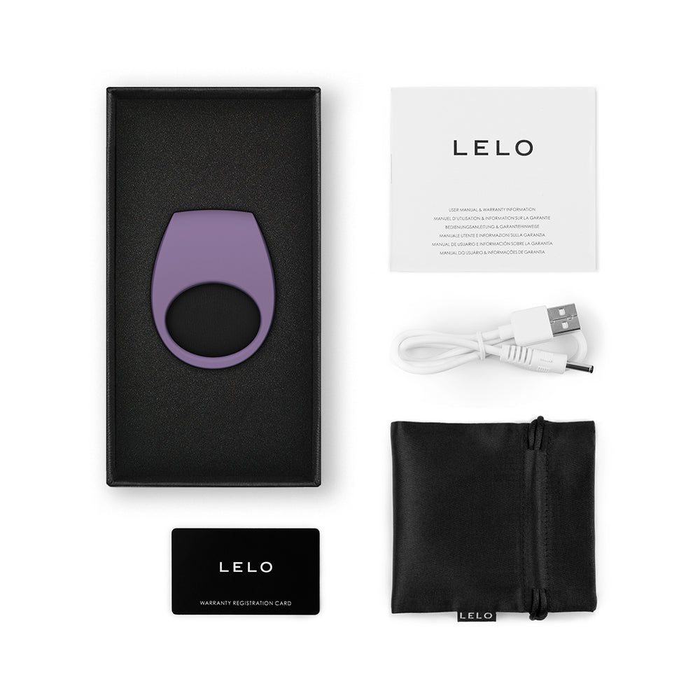 LELO - LELO TOR 3 Vibrating Cockring Violet Dust - Cockrings - Silicone