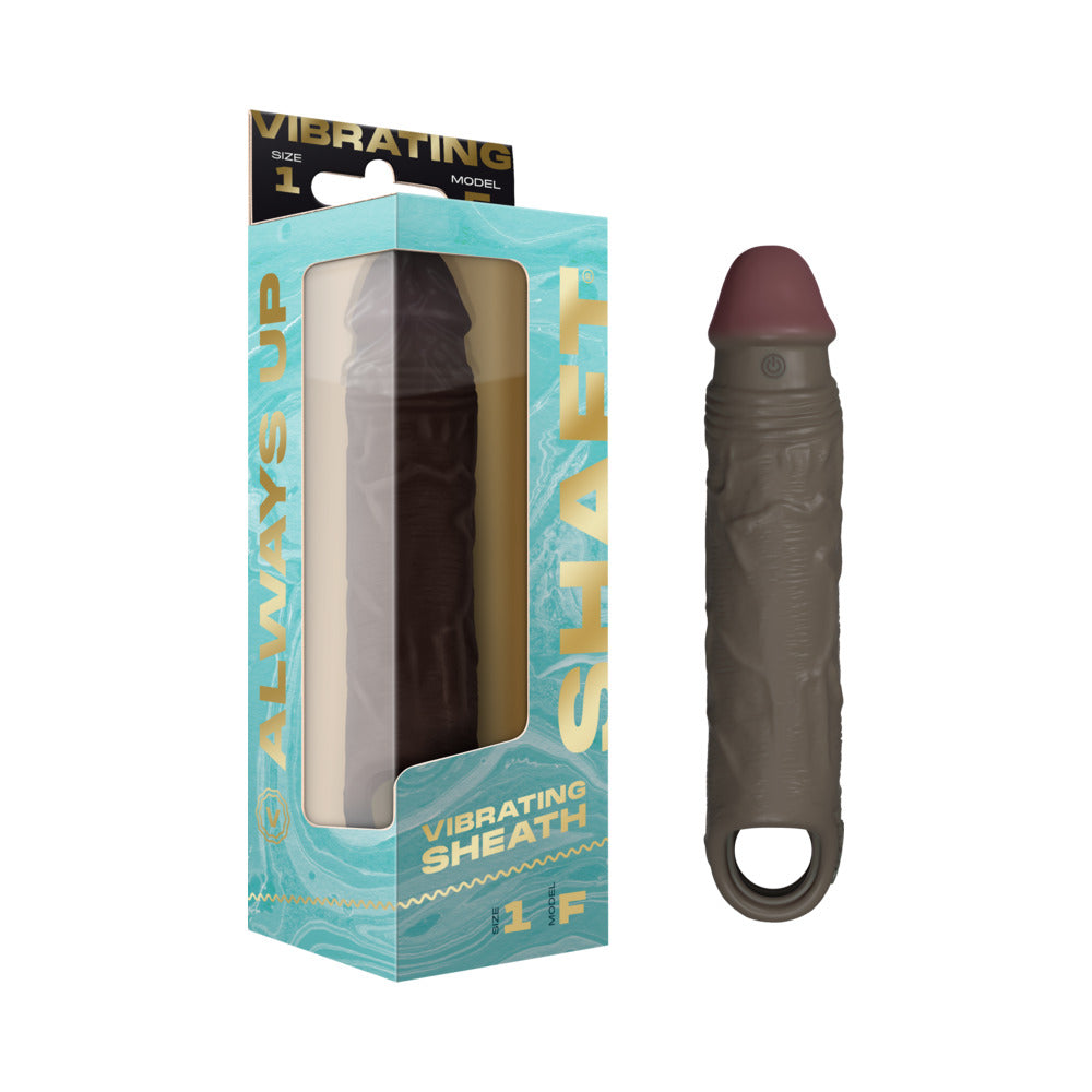Shaft - Shaft Vibrating Model F: Sheath Size 1 Mahogany - Bondage & Fetish Toys - Silicone