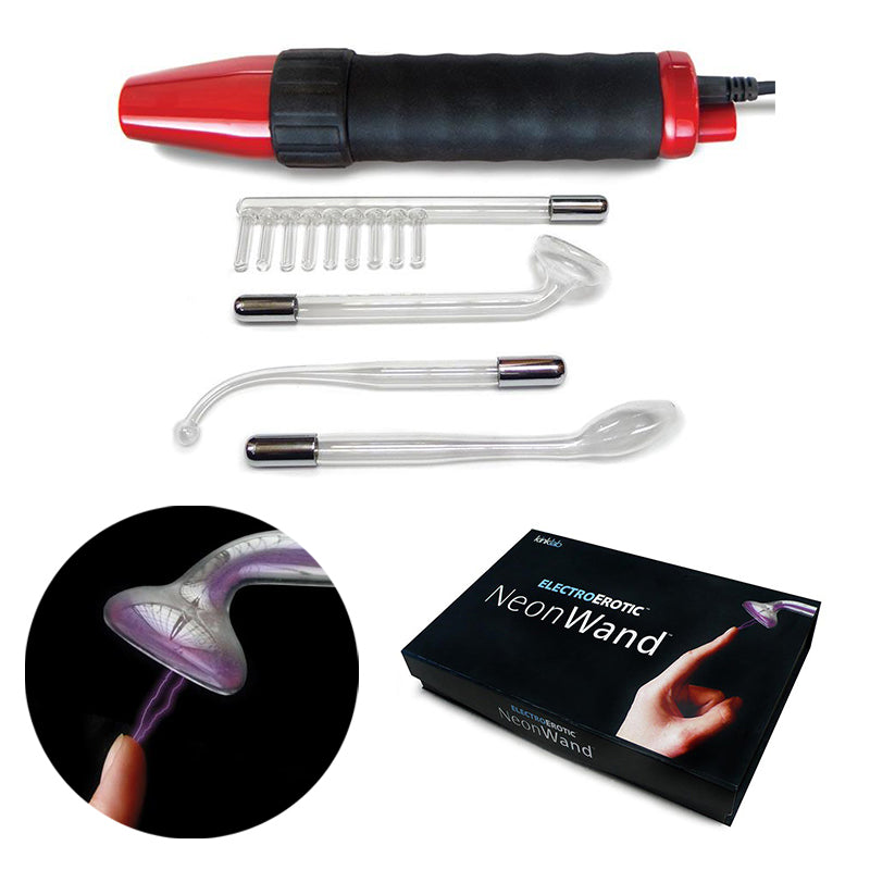 Stockroom - KL Neon Wand Red Handle/Purple Electrode (US) - Bondage & Fetish Toys