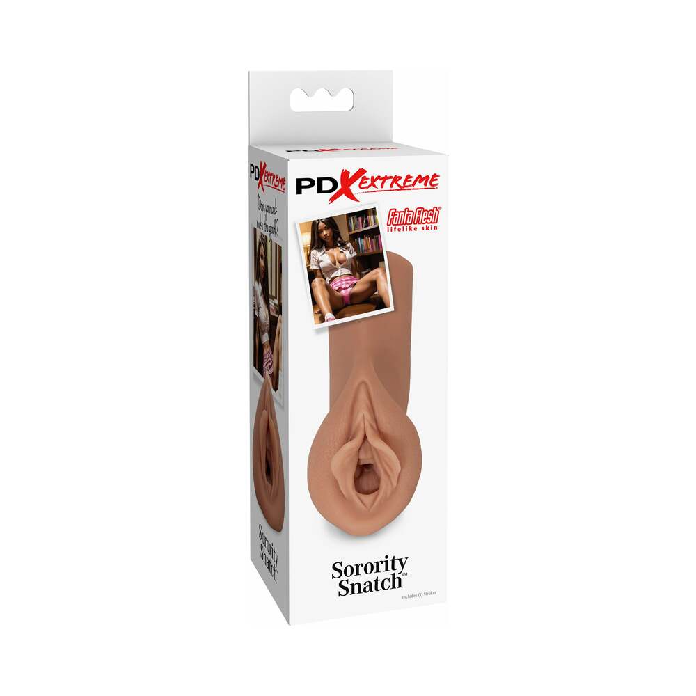 PDX Brands - PDX Extreme Sorority Snatch Brown - Masturbation Aids for Males - TPE/TPR/Elastomers