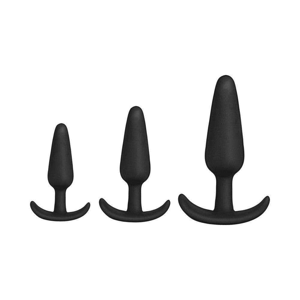 Doc Johnson - Mood Naughty 1 Anal Trainer Set Black - Anal Toys & Stimulators - Silicone
