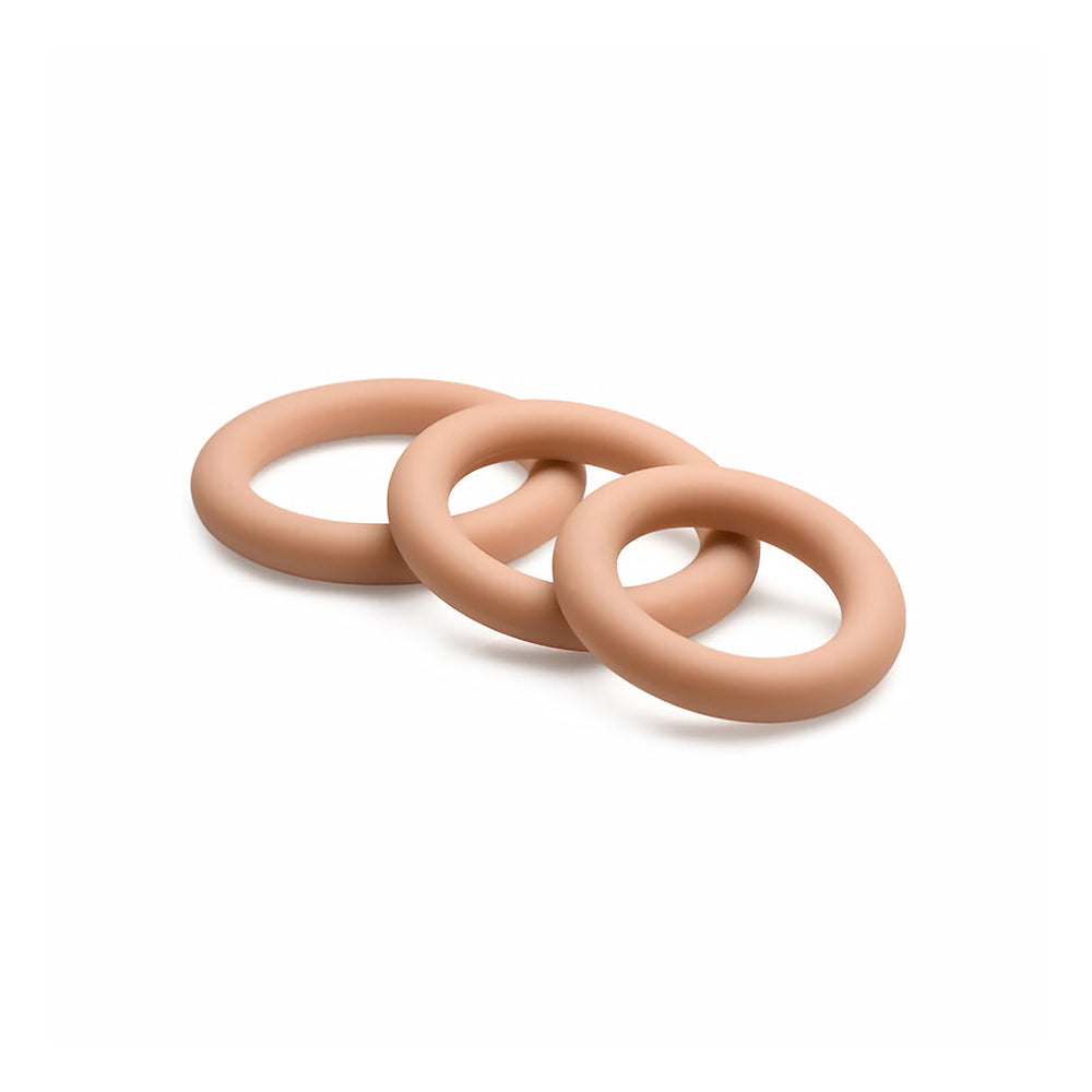 Curve Novelties - Jock Silicone Cock Ring 3-Piece Set Medium - Cockrings - Silicone