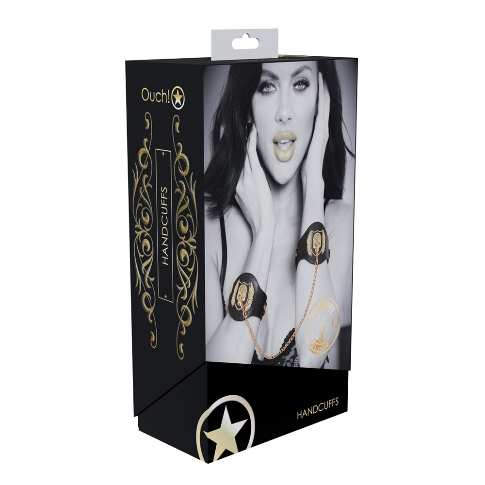 Shots - Ouch! International London Collection Handcuffs - Bondage & Fetish Toys - Leather