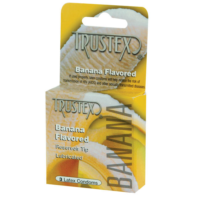Trustex - Trustex Flavored Condoms (Banana/ 3 Pack) - General - Latex