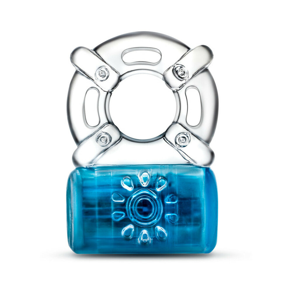 Blush - Play with Me Pleaser Rechargeable Vibrating C-Ring Blue - Cockrings - TPE/TPR/Elastomers