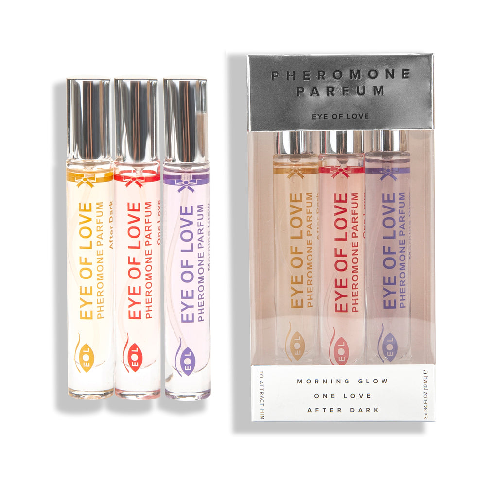 Eye of Love - Eye of Love Attract Him Pheromone Parfum 3-Piece Set 10 ml - Supplements & Enhancers - Liquid