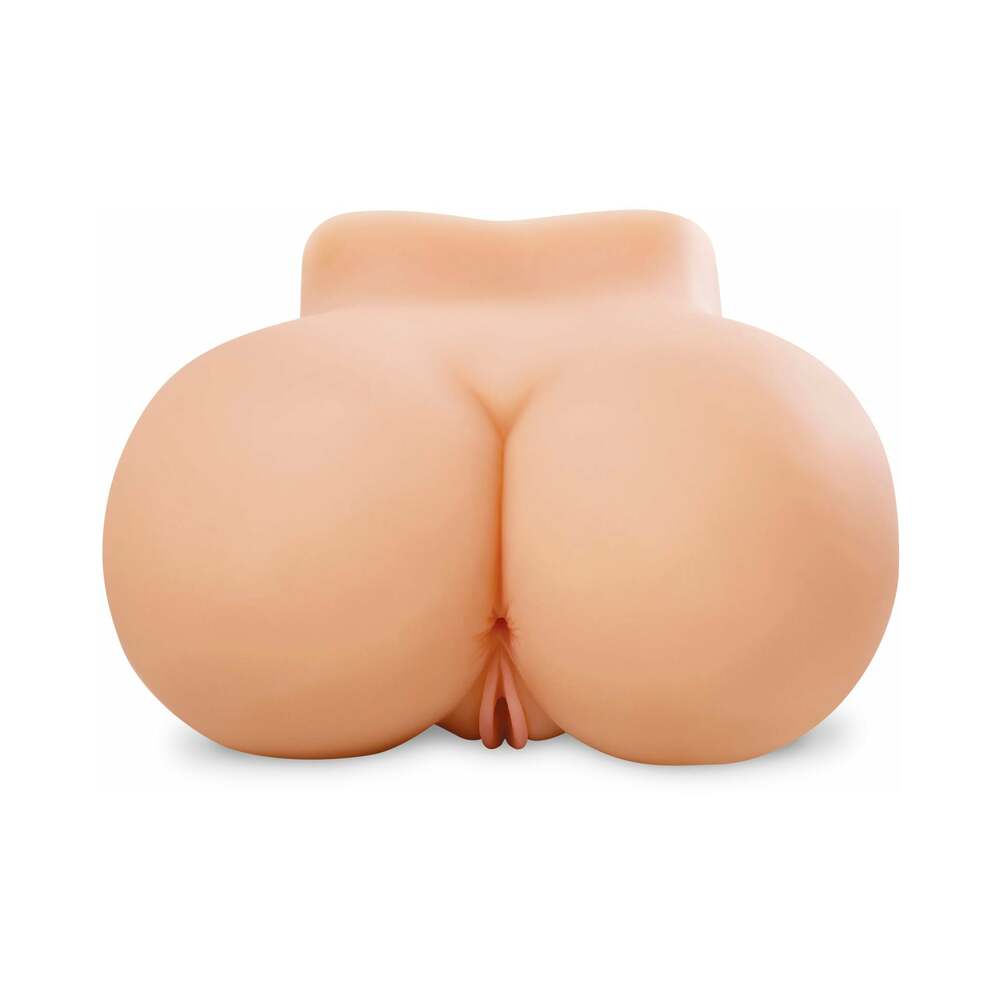 PDX Brands - PDX Fuck Me Silly Petite Dual-Entry Masturbator Beige - Masturbation Aids for Males - TPE/TPR/Elastomers