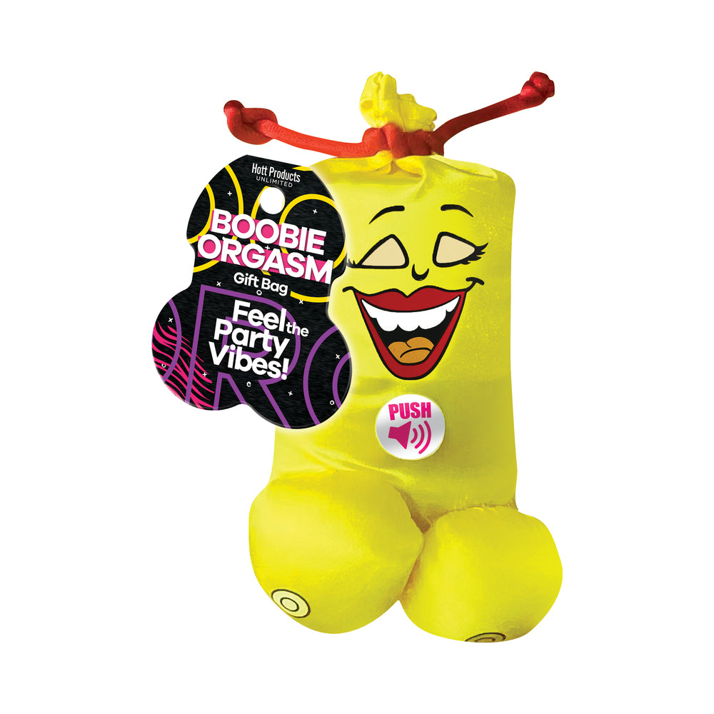 Hott Products - Boobie Orgasm Gift Bag Orange - Novelties & Games - Paper