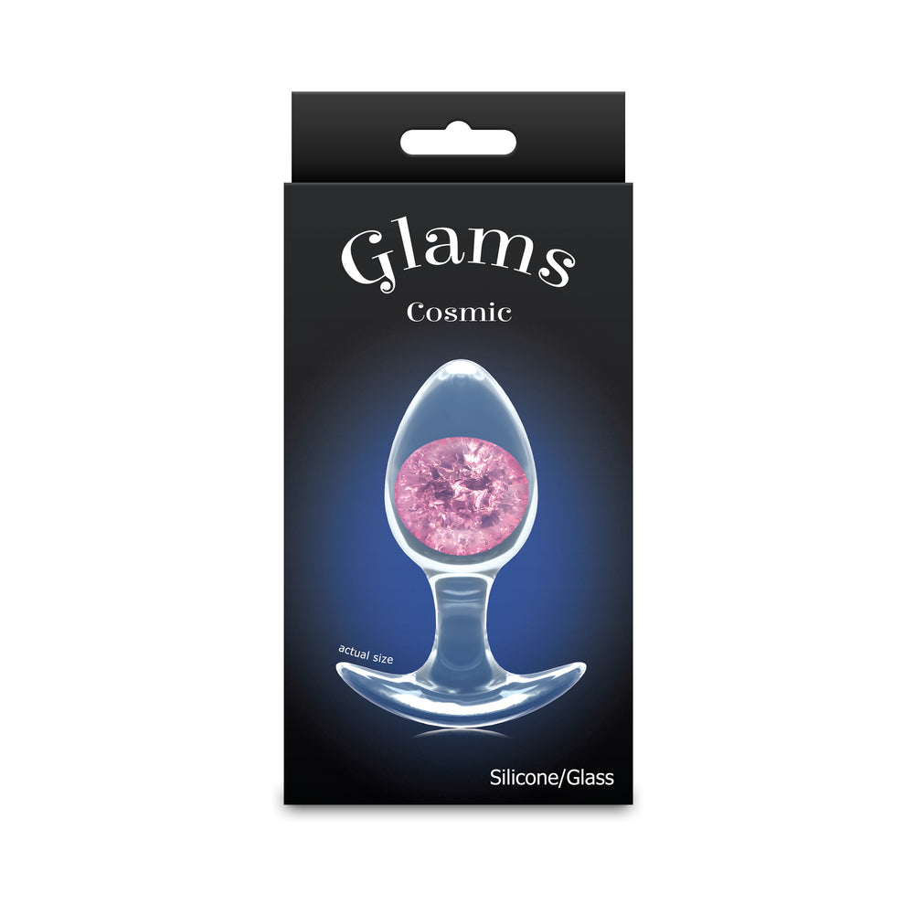 NS Novelties - Cosmic Glams Plug Pink M - Anal Toys & Stimulators - Silicone