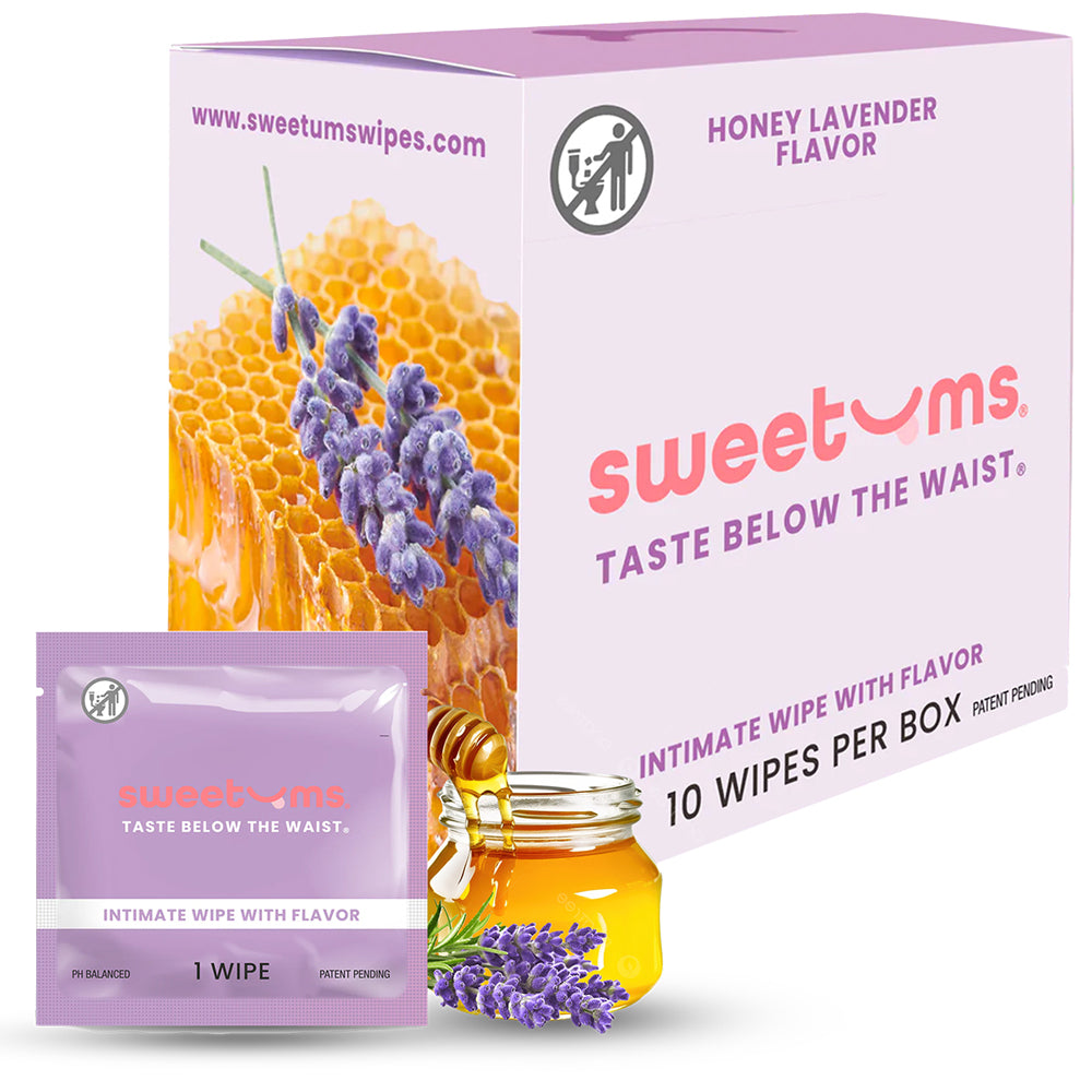 Sweetums - Sweetums Intimate Wipes Honey Lavender Flavor 10-Pack - Sexual Wellness