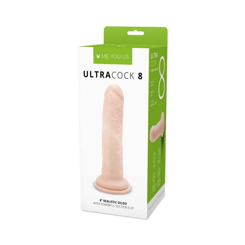 Me You Us - Me You Us Ultra Cock 8 in. Realistic Dildo Vanilla - Dildos - PVC