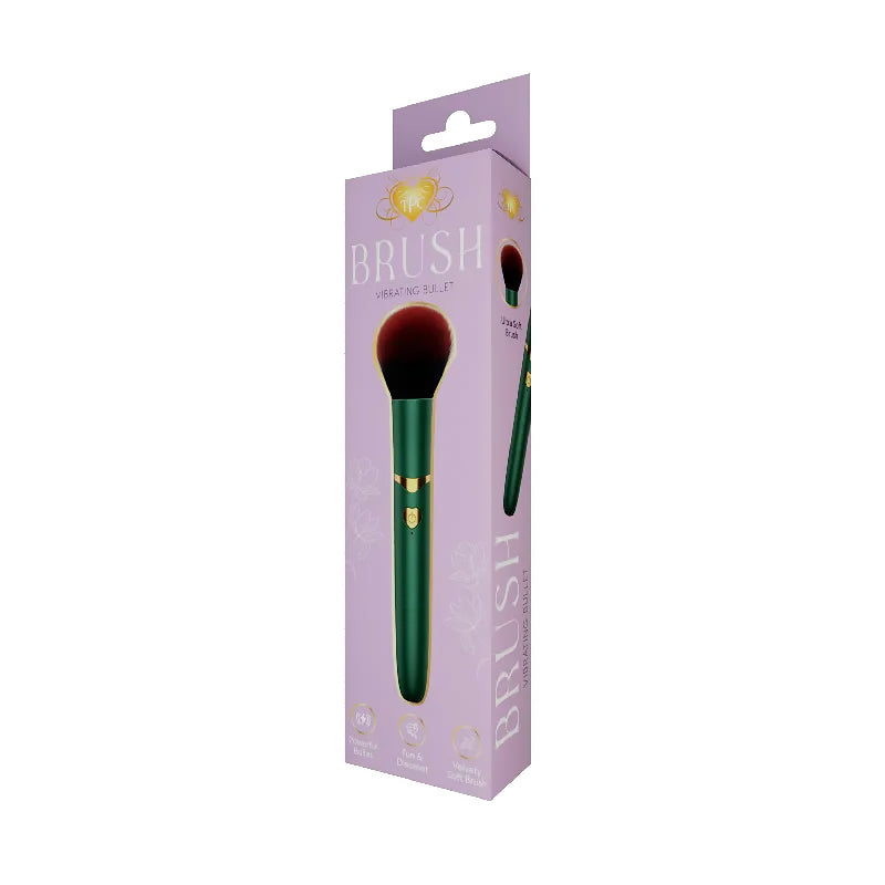 Savage Me - The Pleasure Company Brush Vibrating Bullet Green - Vibrators