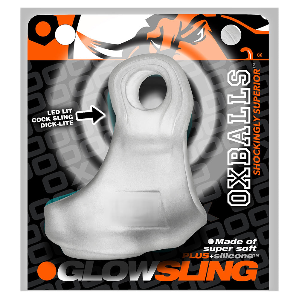 Oxballs - OxBalls Glowsling Cocksling Led Clear Ice - Cockrings - TPE/TPR/Elastomers