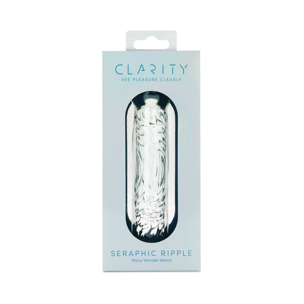 Creative Conceptions - Clarity Seraphic Ripple Glass Dildo - Dildos