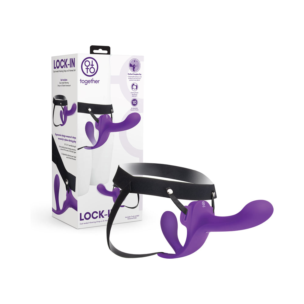 Together Toy - Together Lock-In Dual-Ended Vibrating Strap-on & Harness Set - Vibrators