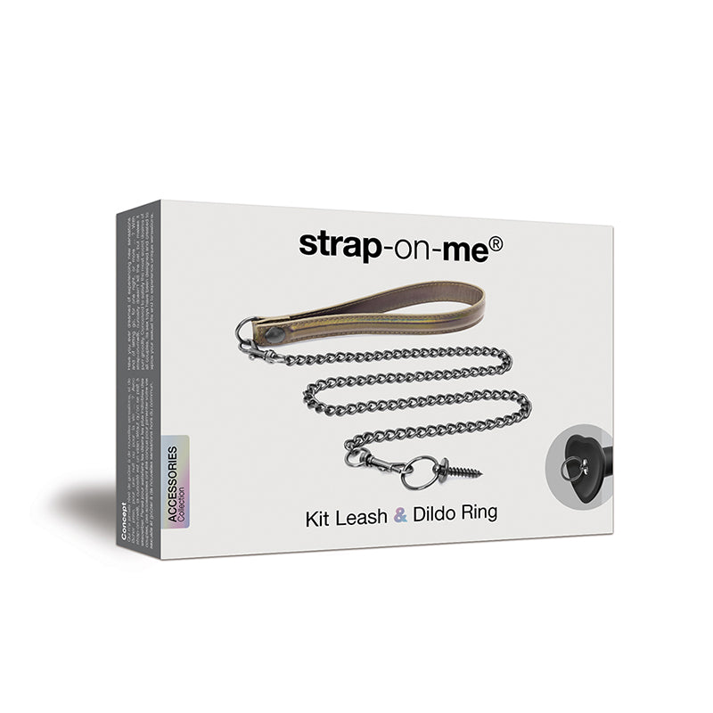 Lovely Planet - Strap-On-Me Leash and Dildo Ring Kit - Bondage & Fetish Toys - Metal