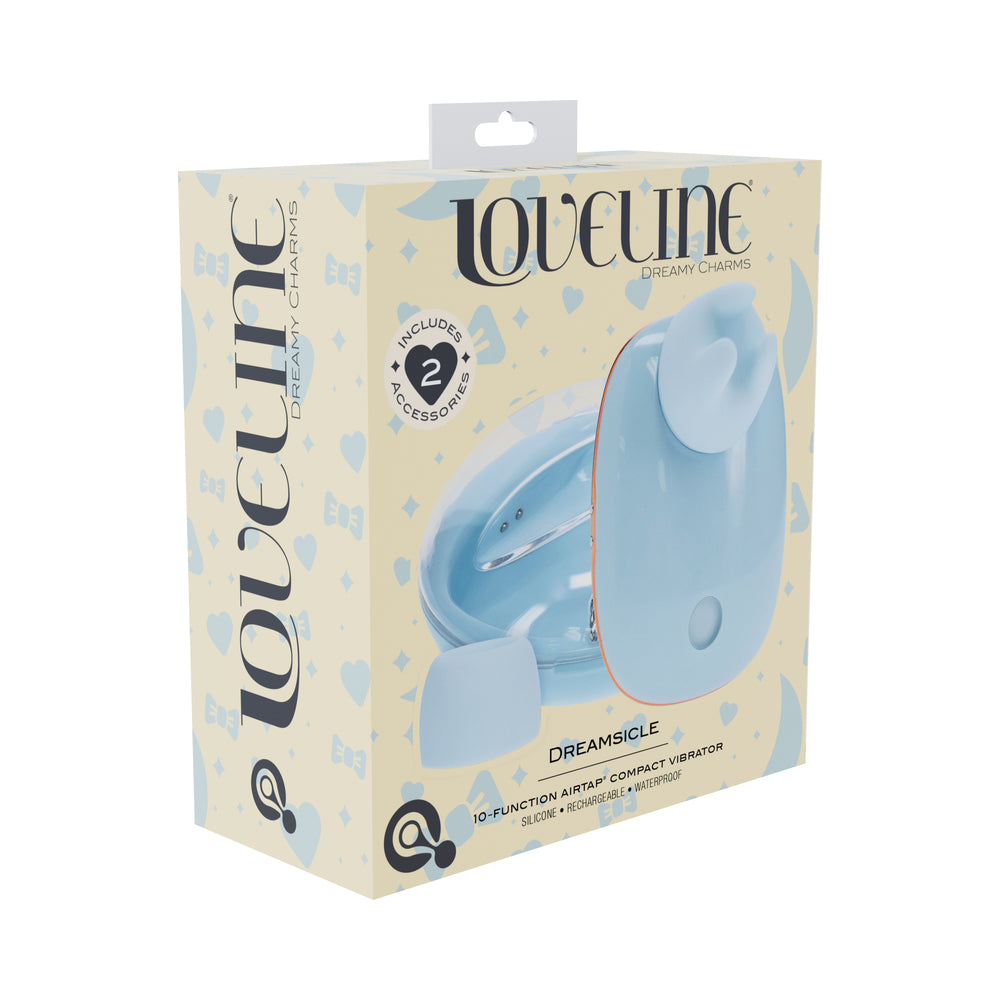 Shots - LoveLine Dreamsicle AirTapTech Rechargeable Vibrator Blue - Vibrators - Silicone