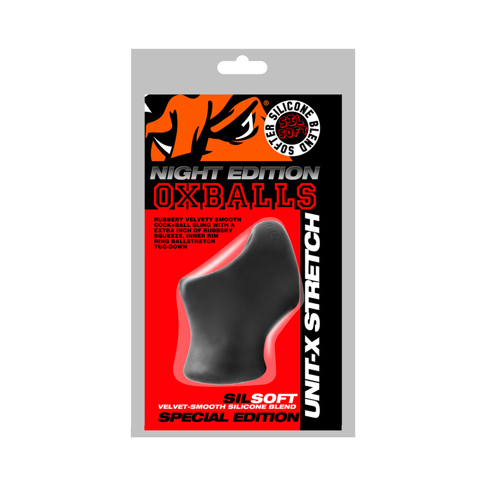 Oxballs - Oxballs Unit-X Stretch Tug-Down Ballstretch Cocksling Special Edition Night - Cockrings - Silicone