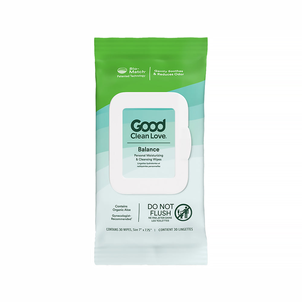 Good Clean Love - Good Clean Love Balance Personal Moisturizing & Cleansing Wipes 30 ct - Sexual Wellness