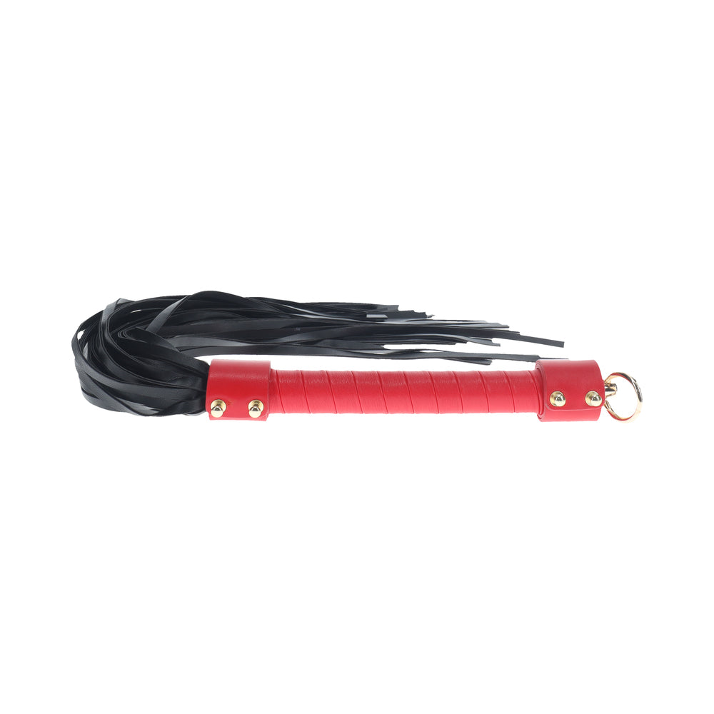 Shots - Ouch! International Milan Collection Flogger - Bondage & Fetish Toys - Leather