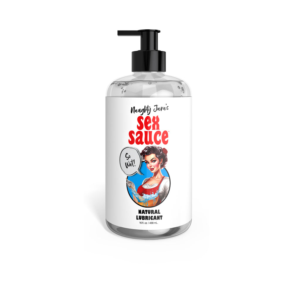 XR Brands - Naughty Jane''s Sex Sauce Natural Lubricant 16 oz. - Lubricants, Creams & Glides - Liquid