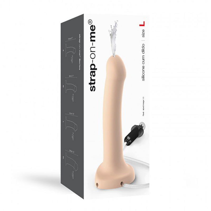 Lovely Planet - Strap-On-Me Silicone Cum Dildo Vanilla Large (fluid not included) - Dildos - Silicone