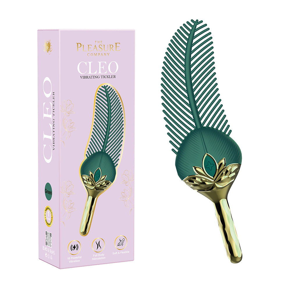 Savage Me The Pleasure Company Cleo Vibrating Tickler Green
