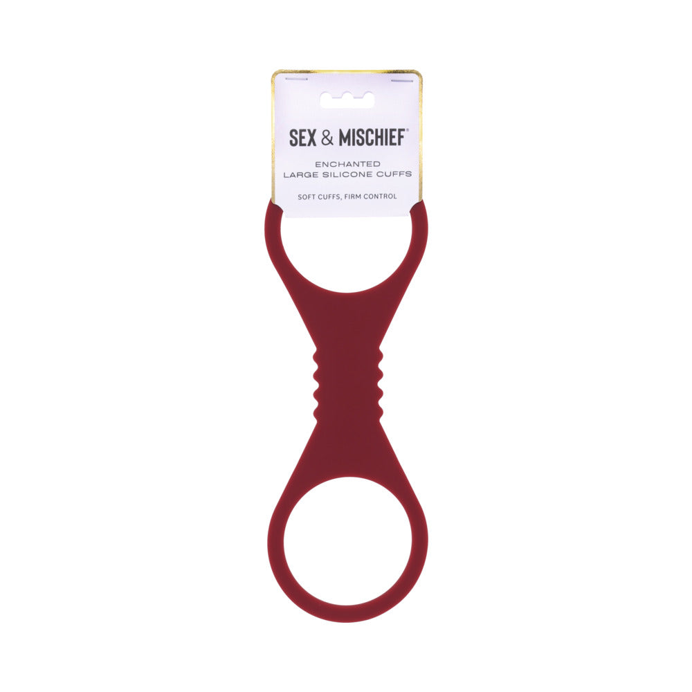 Sportsheets - Sportsheets Sex & Mischief Enchanted Large Silicone Cuffs - Bondage & Fetish Toys