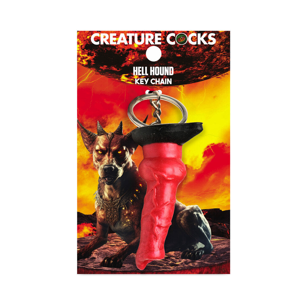 XR Brands - Creature Cocks Hell-Hound Silicone Keychain - Novelties & Games - Silicone