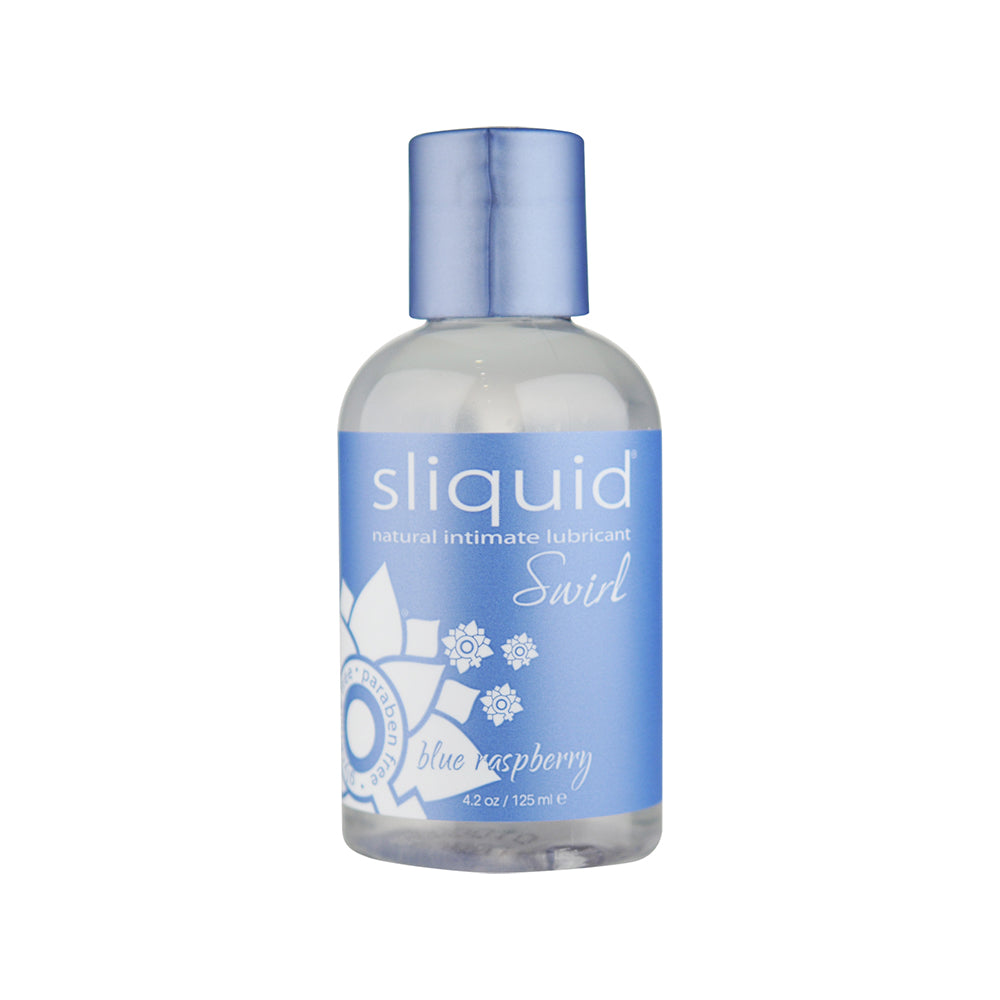 Sliquid - Sliquid Swirl Blue Raspberry Flavored Lubricant 4.2 oz. - Lubricants, Creams & Glides - Liquid