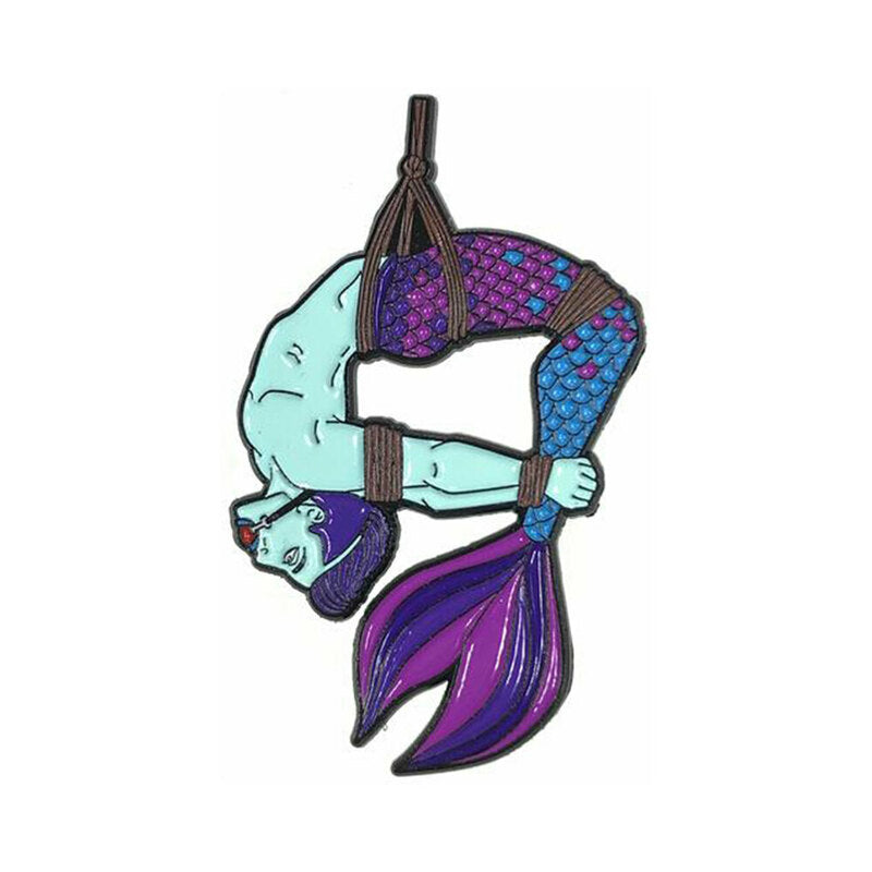 Geeky & Kinky - Geeky & Kinky Merman (Blue) Enamel Pin - Novelties & Games - Metal