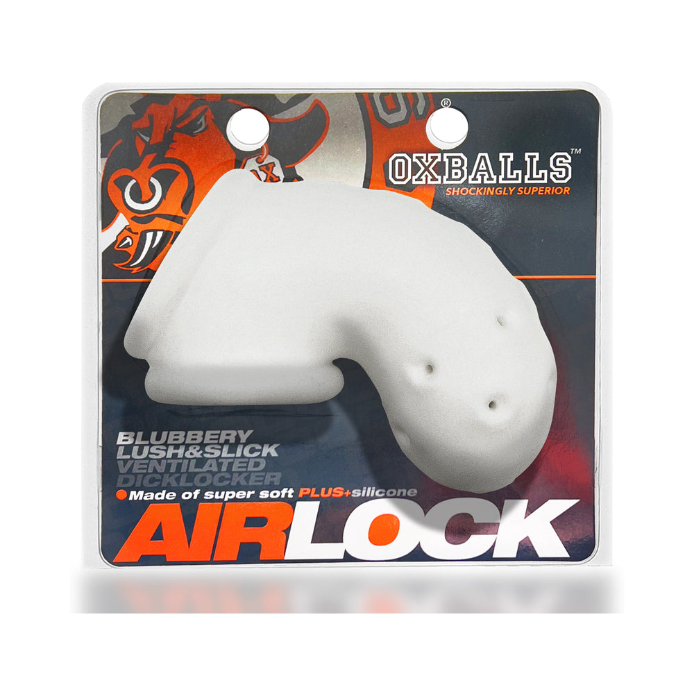 Oxballs - OxBalls Airlock Air-Lite Vented Chastity White Ice - General - Silicone