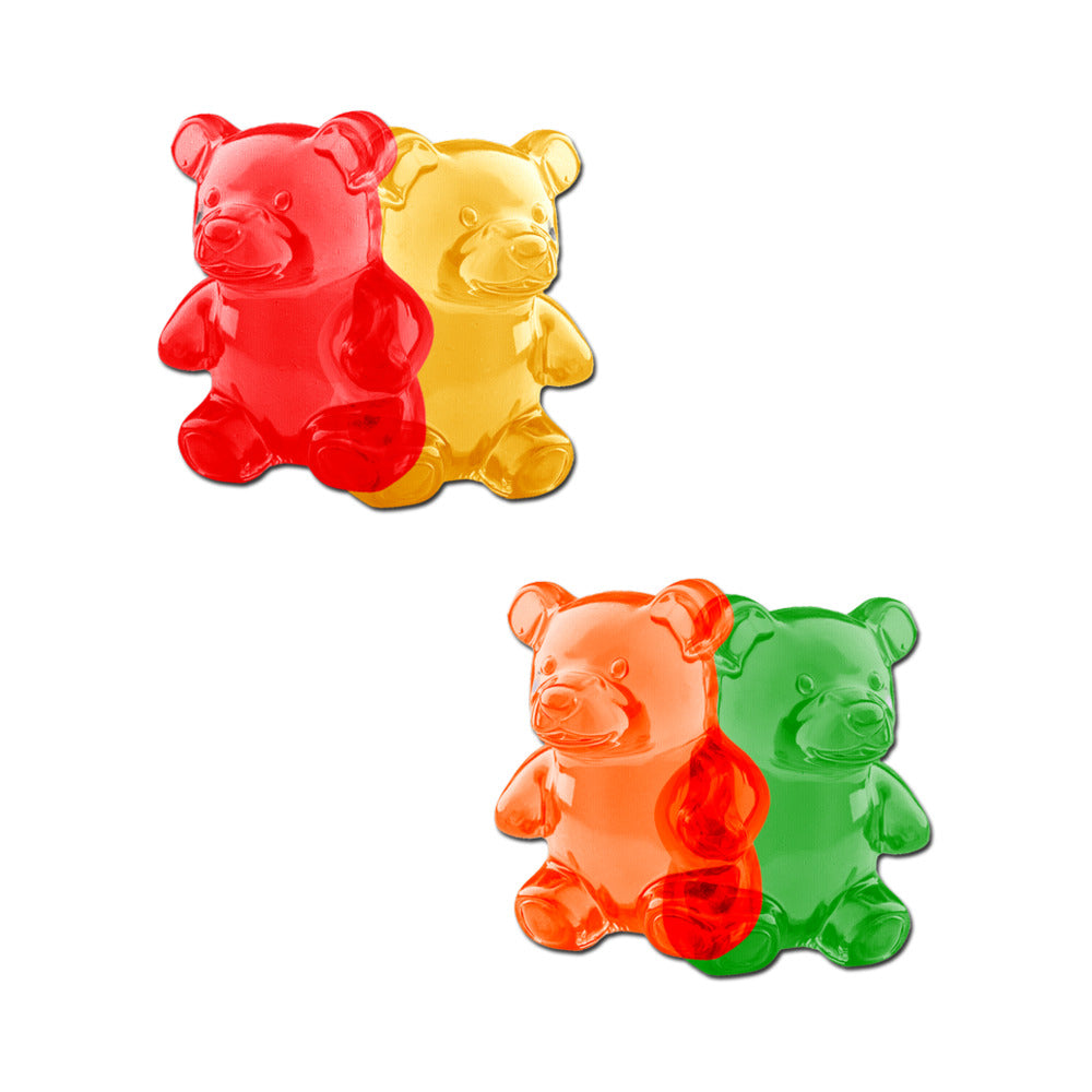 Pastease - "Pastease Gummy Bear Breast Pasties in Red, Yellow, Orange & Green" - General