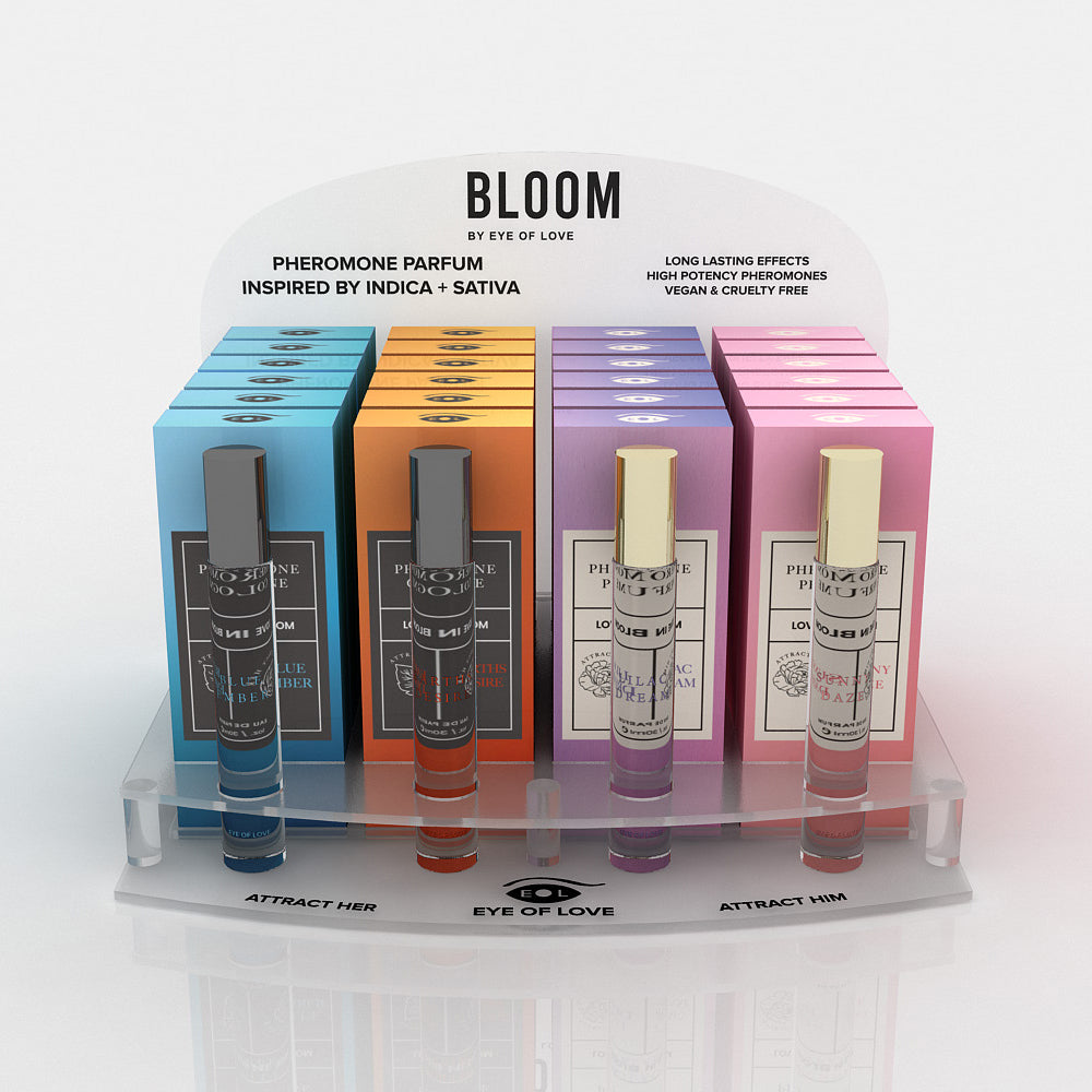 Eye of Love - Eye of Love Bloom Pheromone 10 ml Display 4x6 Prepack with Testers - Acrylic - Supplements & Enhancers