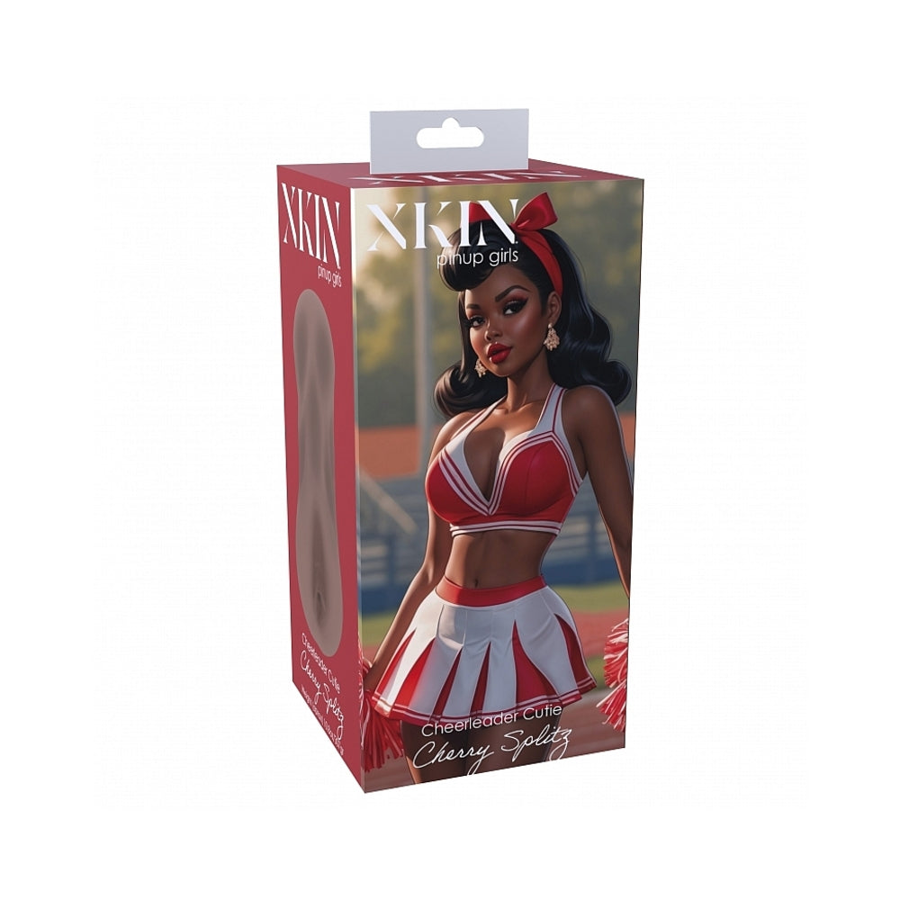 Shots - Xkin Pinup Girls Cherry Splitz Stroker Brown - Masturbation Aids for Males