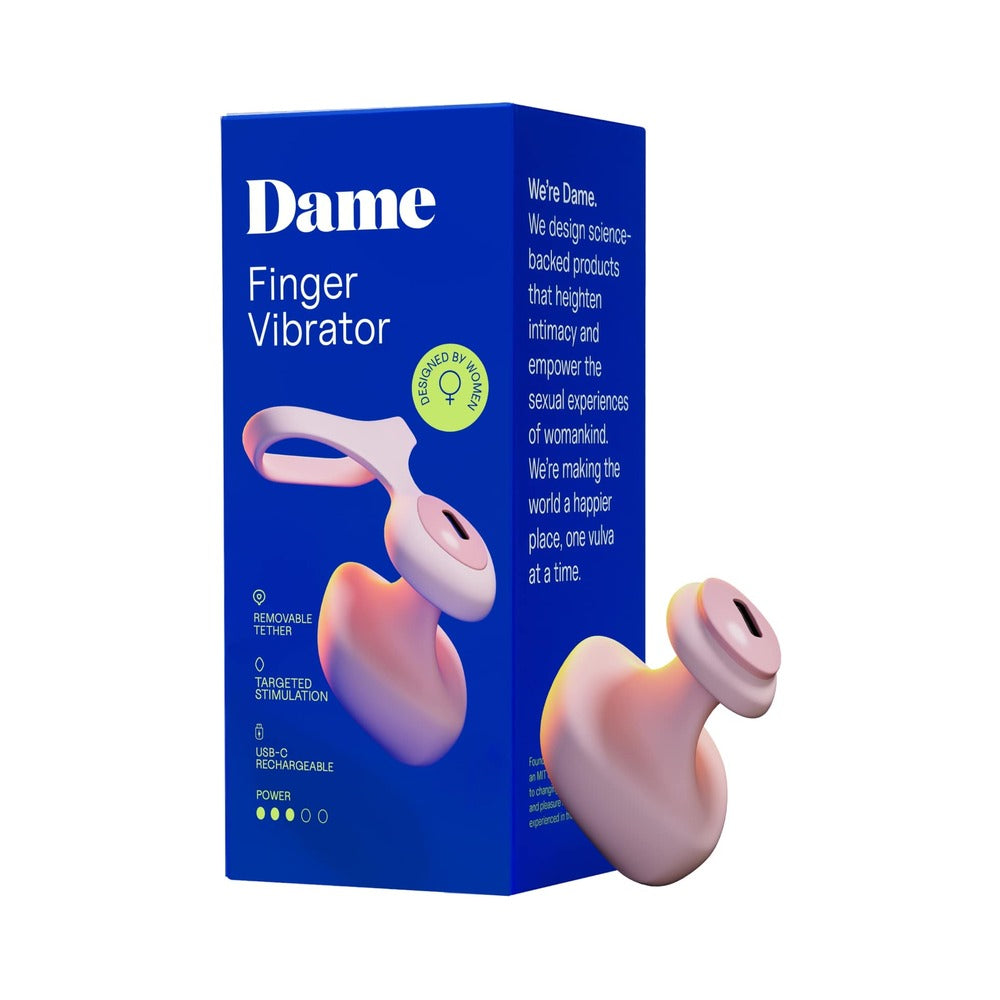 Dame - Dame Fin 2.0 Finger Vibrator Quartz - Vibrators - Silicone