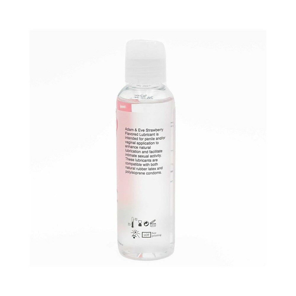 Adam & Eve - Adam & Eve Flavored Lubricant Strawberry 4 oz. - Lubricants, Creams & Glides - Liquid