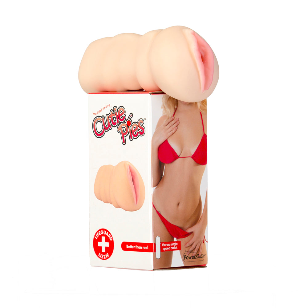 BMS - CutiePies Lifeguard Lizzie Vagina Stroker Beige - Masturbation Aids for Males - TPE/TPR/Elastomers