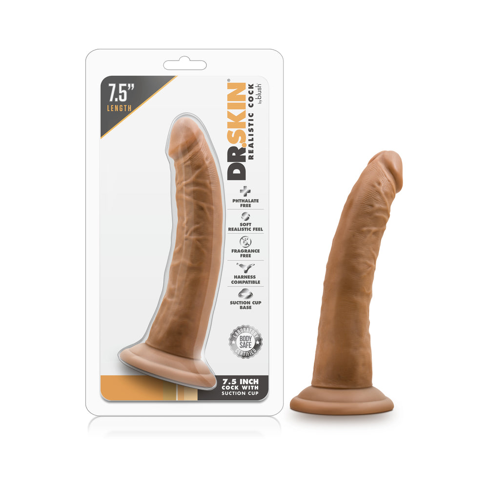 Blush - Dr. Skin Realistic 7.5in. Dildo Tan - Dildos - PVC