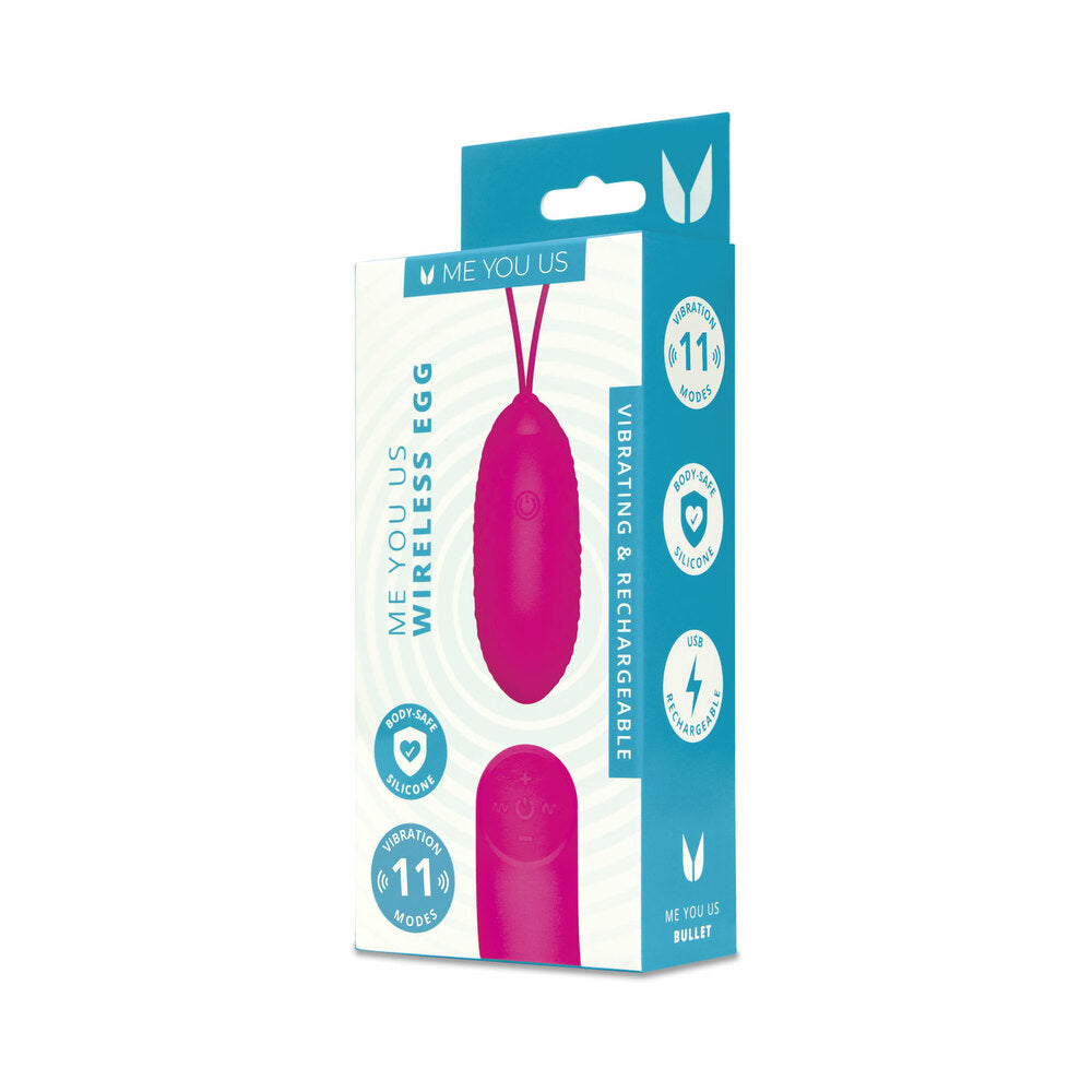 Me You Us - Me You Us Wireless Egg Hot Pink - Vibrators - Silicone