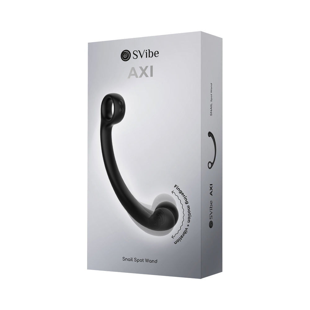 SVibe - SVibe Snail AXI Spot Wand Granite Noir - Vibrators - Silicone