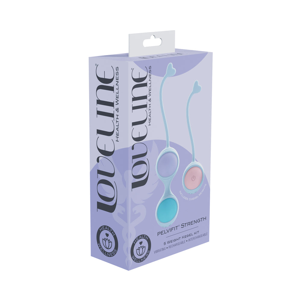 Shots - LoveLine PelviFit Strength Kegel Kit with Remote Purple - Vibrators - Silicone